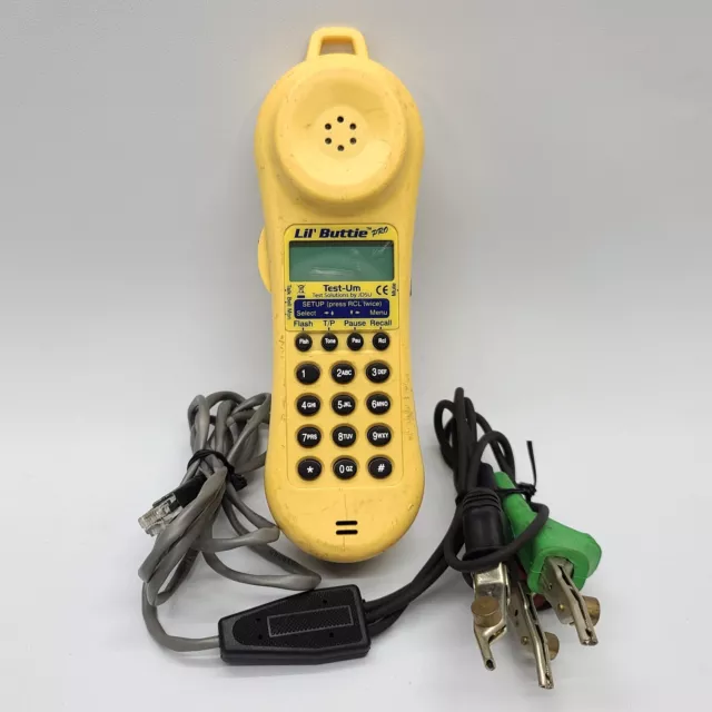 ⭐️ Test-Um Lil' Buttie PRO Yellow Telephone Wire Clamp Lead Tester