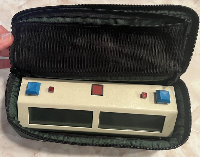 SAMTIMER CHRONOS DIGITAL Battery Powered Game Clock Scrabble Chess Blue