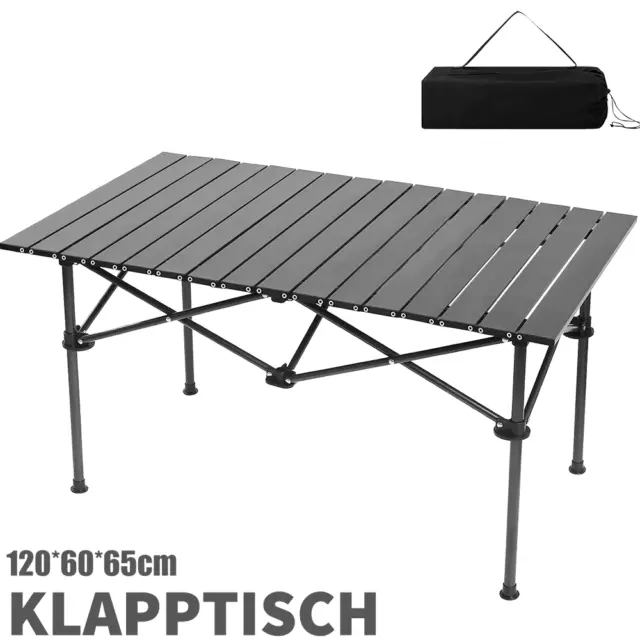 XXL Aluminium Campingtisch Rolltisch Klapptisch Falttisch Gartentisch klappbar