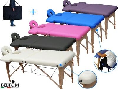 Table de massage 2 zones Portables Cosmetique lit esthetique pliante reiki + SAC