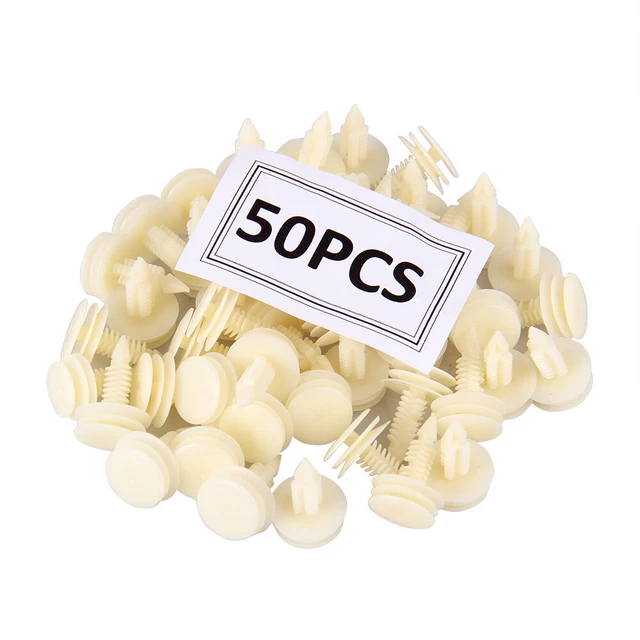 50Pack Push Type Retainer Clips Rivet Door Trim Panel For Chevrolet Tahoe GM GMC
