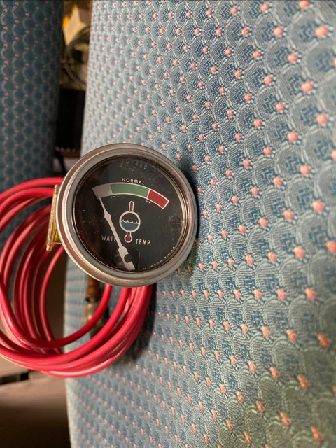 Mechanical WATER TEMP Temperature GAUGE  2 1/16” Unused Rat Hot Rod Tractor TROG