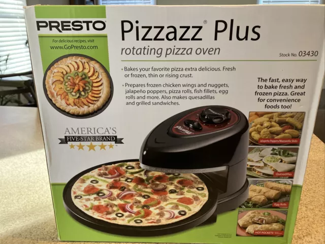 Presto 03430 Rotating Pizza Oven New In Box