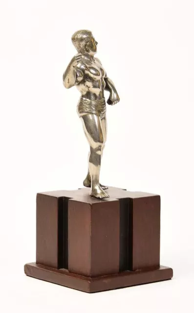 20th Century, Burmese Bronze Standing Bodybuilder 12