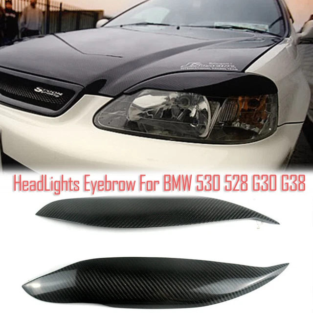 CARBON FIBER EYELIDS Eyebrows Lids Headlight Trim Covers For Honda