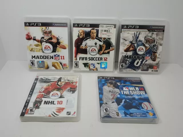 LOT OF 10 PlayStation 3 PS3 Games TIGER WOODS NHL Hockey FIFA
