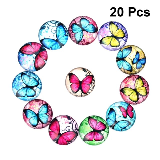 2x Glas Patch Edelstein Glas Kristall Bild Cabochons Flatback Charme 9