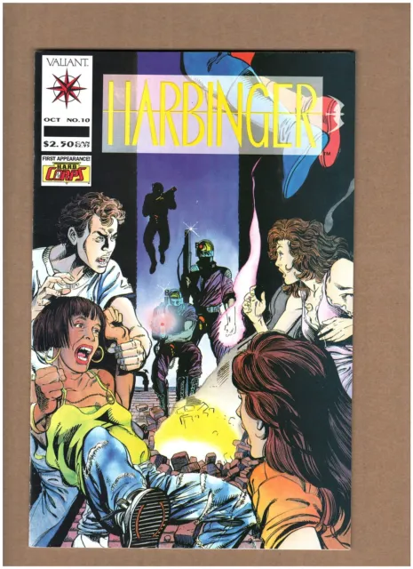Harbinger #10 Valiant Comics 1992 1st H.A.R.D. Corps Jim Shooter VF/NM 9.0