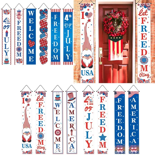 Independence Day Door Court Decoration Door Banner Couplet Independence Day