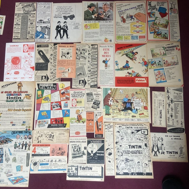 Lot 4 Têtes De Marionnettes Tintin – Haddock, 2 Dupond – Hergé – France 1972 – Neuf