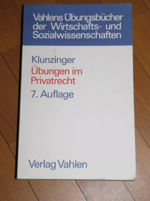 Übungen im Privatrecht Wie NEU!