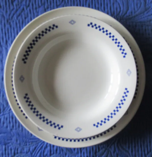 Lot 2 assiettes LUSTUCRU 1 plate et une creuse