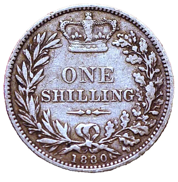 Great Britain 1 Shilling 1880 Victoria silver KM#734