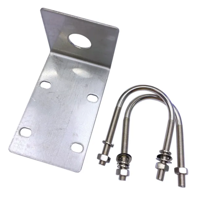 Stainless Steel Antenna Mount Bracket with U Bolts for Ham UHF VHF CB Cellu Q8D4