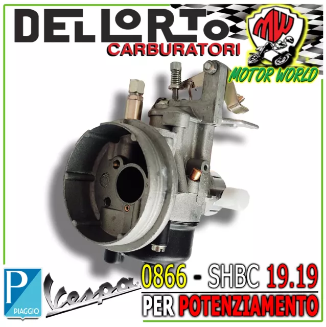 Carburateur Dell'Orto Shbc 19-19 et Piaggio Vespa Pk 50 S /XL / N / Rush / HP Fl