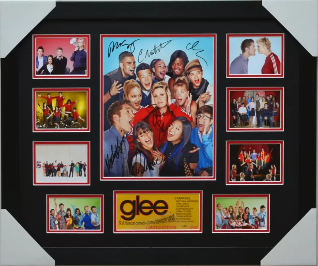 Glee Signed And Framed Limited Edition Memorabilia