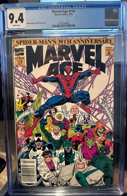 Marvel Age #114 CGC 9.4 Spider-Man's 30th Anniversary First Appearance of 2099