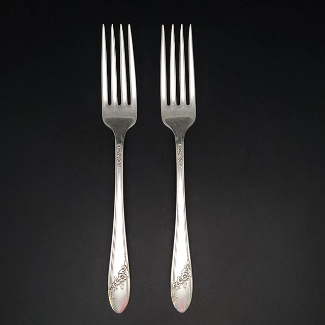 ONEIDA COMMUNITY 1946 Tudor Plate QUEEN BESS II Dinner Forks 7½" Set