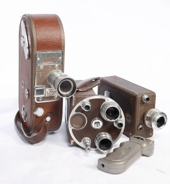 Three Vintage 16mm Movie Cameras