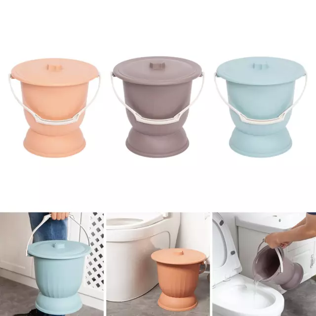 Household Spittoon with Lid Thickened Pot Night Pot Bedside Commode Bucket for