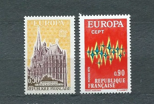 EUROPA CEPT - FRANCE - 1972 YT 1714 à 1715 - TIMBRES NEUFS** MNH LUXE