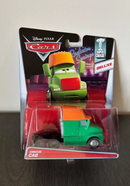 Disney Pixar Cars Super Chase Deluxe Circus Cab 2014 Mint Condition