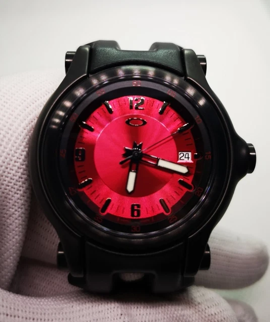 MONTRE OAKLEY AUTHENTIQUE Holeshot grande montre furtive noir rouge cadran  gmt mm juge EUR 858,01 PicClick FR