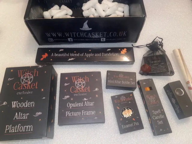 WITCH CASKET - Various Items from the Altar Curiosities Monthly Subscription Box