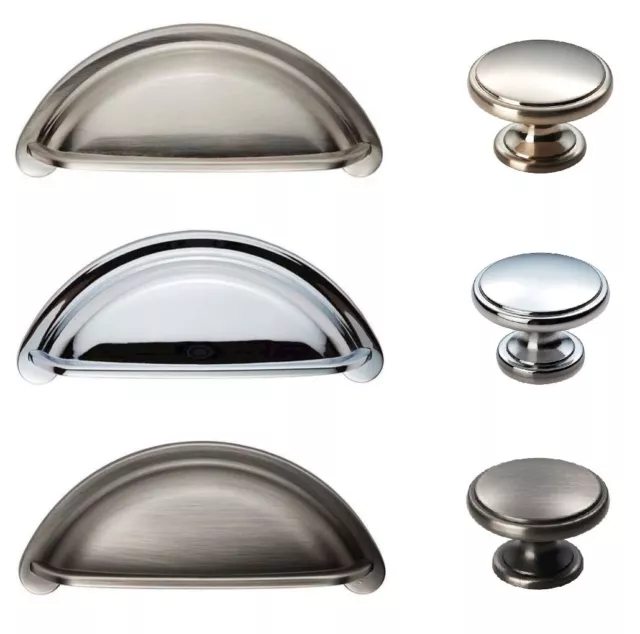 FTD Kitchen Cupboard Handles Knobs COTTAGE Cabinet Wardrobe Door CUP & KNOBS