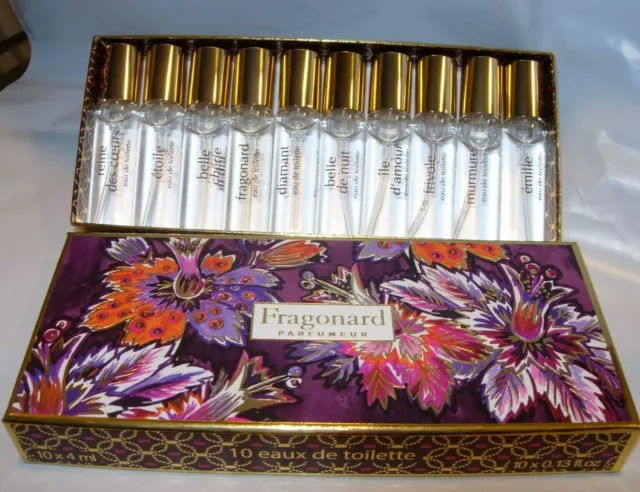 WOMENS NEW FRAGONARD Gift Pack 10 X 4 Ml Perfume Edt Spray Etoile