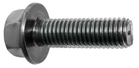 Zoro Select 822555G Grade 8, 5/16"-18 Flange Bolt, Plain Steel, 1 In L, 50 Pk