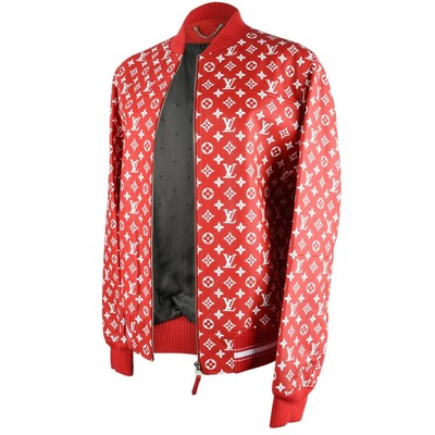 louis vuitton supreme baseball jacket