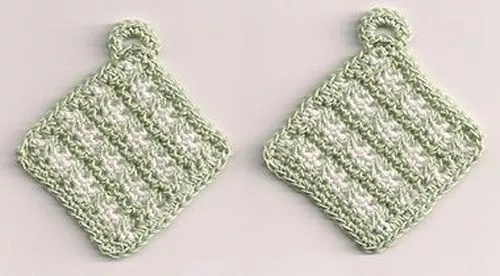 Topflappen mini Gr.3,5 x 3,5 cm für die Puppenstube