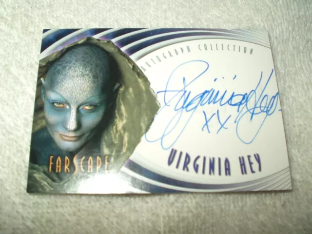 Farscape Autograph Card Virginia Hey as Zhaan