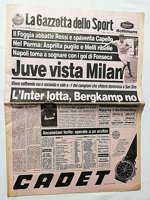 Gazzetta Dello Sport Du 22 Avril 1973 - Juventus Bettega - Lazio-Milan 2-1 Chinaglia - Original