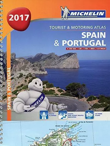 Spain & Portugal 2017 - A4 'Spiral Bound (Michelin Tourist and Motoring Atlases)