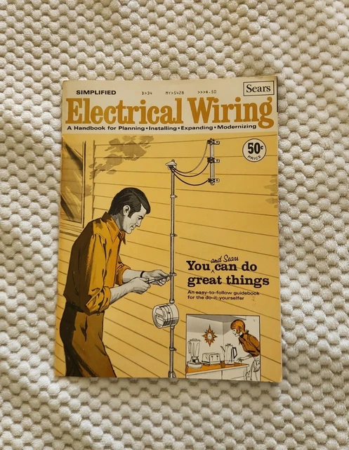 VINTAGE 1979 SEARS Simplified Electrical Wiring Book Manual Handbook
