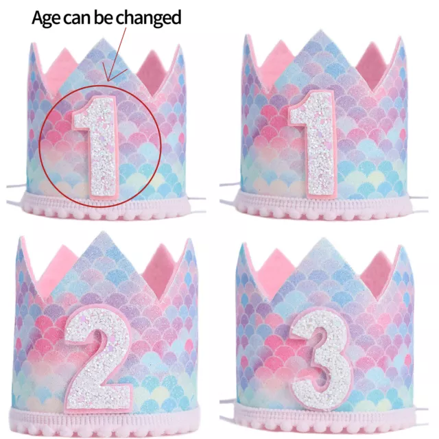 Baby Tiara Printed Letter Crown Hat Headbands Headwear Party Headband Infant