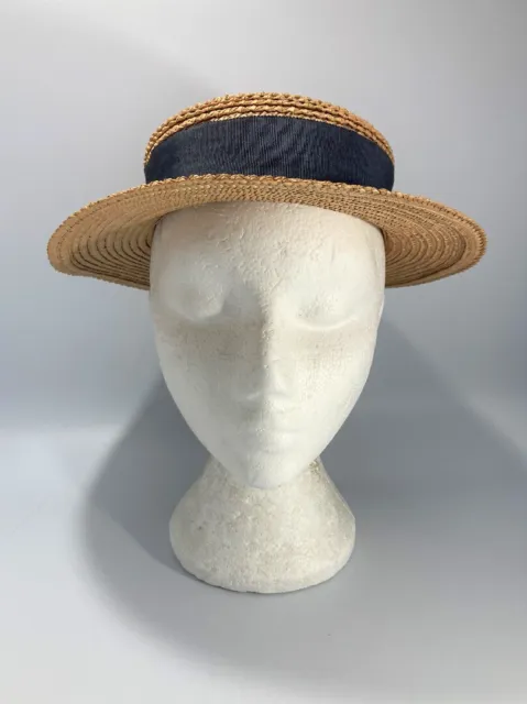 Ridgmont - Children's Size S, Vintage Straw School Hat