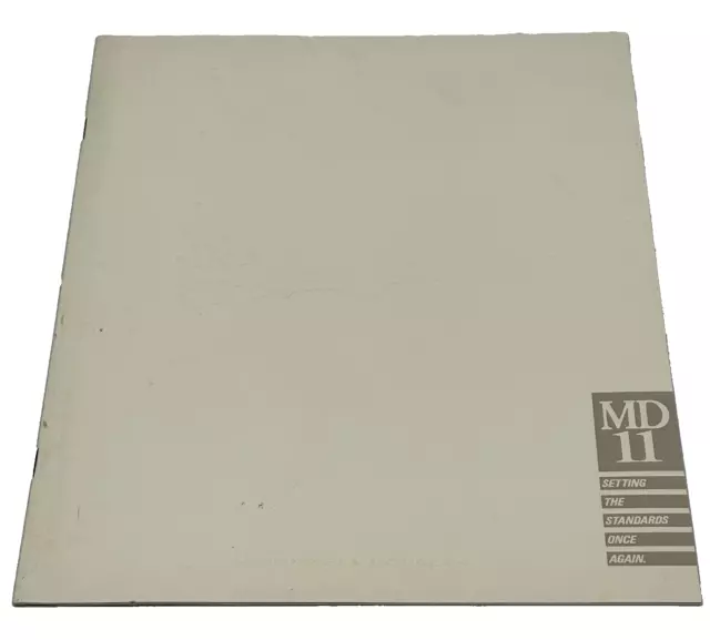 McDonnell Douglas MD11 MD-11 'Setting The Standards Once Again' 1989 Brochure