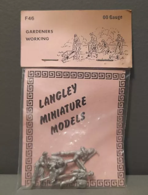 Kit Diorama De Colección Jardineros Trabajando Metal Blanco Sin Gran Oferta 1:76 Modelo en Miniatura