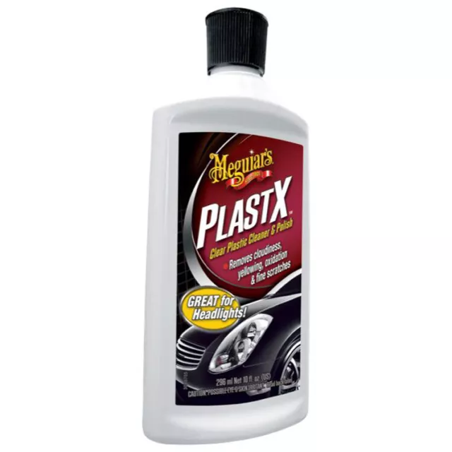 (70,61€/L) Meguiars PlastX Plastikreiniger Politur Acrylglas Scheinwerfer 296ml