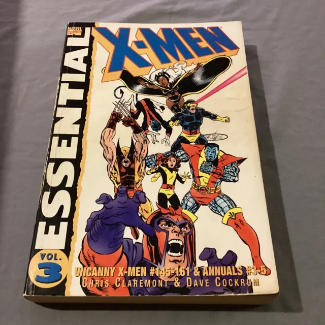 Marvel Essential X-Men vol. 3 by Chris Claremont (2001, Trade Paperback)
