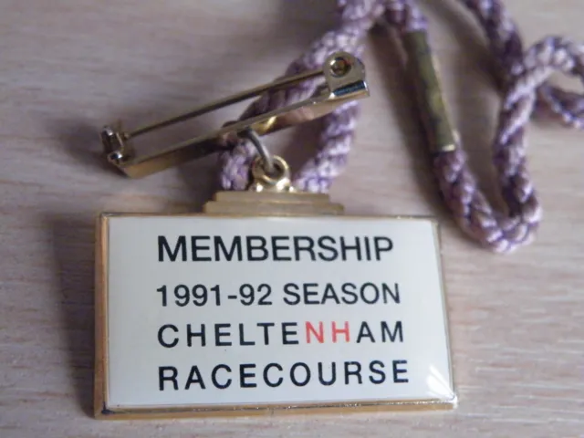 1991/92 Cheltenham Full Members Badge
