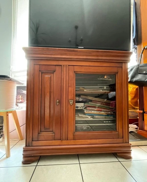 Meuble tv ancien en merisier - Ameublement