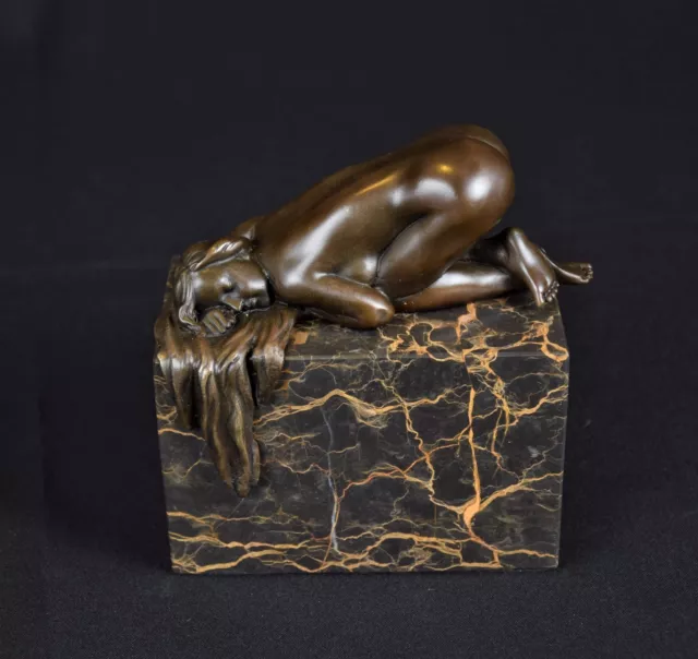 Bronzeskulptur Erotik Nackte Frau Bronze Figur Akt