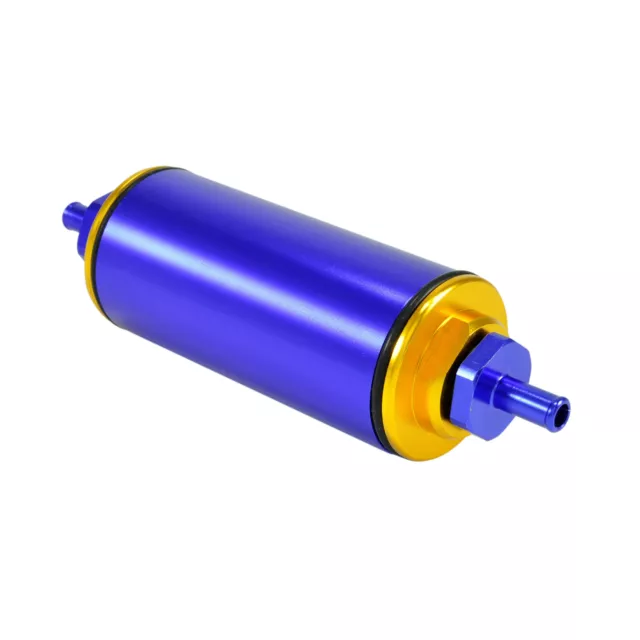 Kraftstofffilter 8,6mm Motorsport auswaschbar 50 mm Benzin Filter Flow Blau