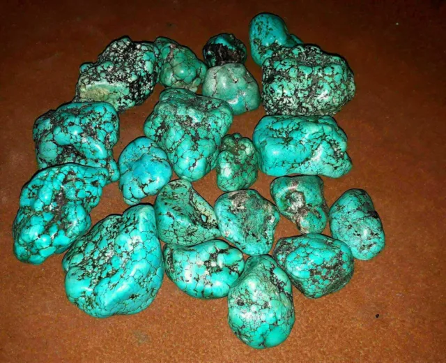 5000CT/1Kg Uncut Blue Turquoise Rough Natural Arizona Gems Free Shipping Lot