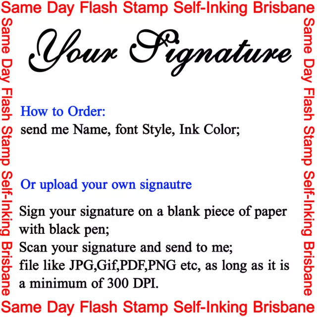 custom name signature rubber Flash Stamp self inking Registered Nurse RN 2