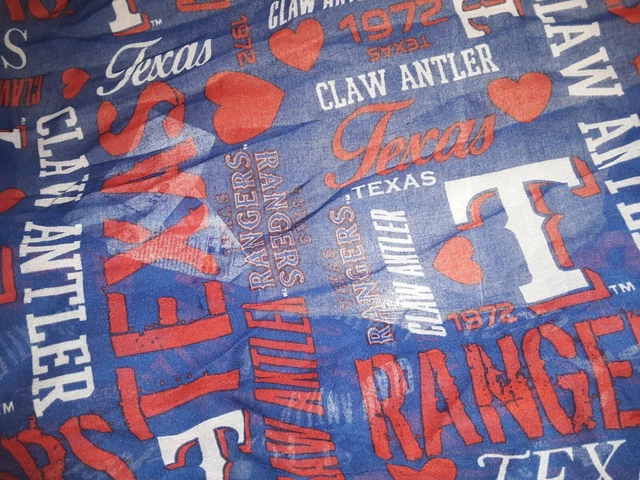 Texas Rangers Womens Infinity Scarf Jersey Clr S M L Xl Mlb Baseball Cute Rare